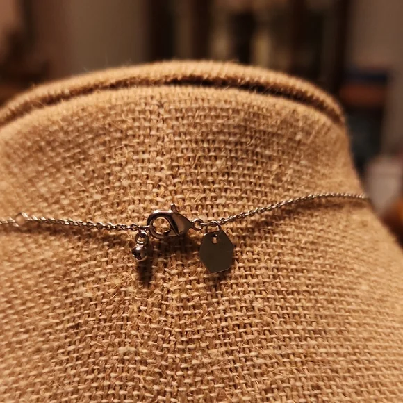 Origami Owl Silver Side Cross Necklace with Sparkling Stones - Picture 5 of 5